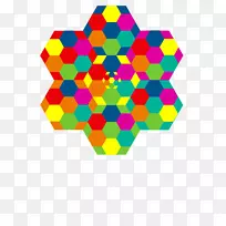 六角计算机图标对称剪贴画六边形