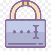 计算机图标密码锁图标