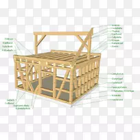 木窗木结构工程桁架-窗