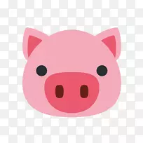 小型猪电脑图标剪贴画-猪