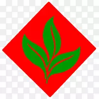 直线点叶三角形剪贴画线