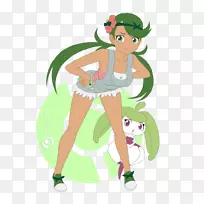神奇宝贝日月线艺术-霸王龙