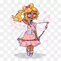 仙女花粉红m剪贴画-仙女