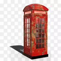 英国电话亭红色电话亭-英国