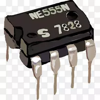 集成电路和芯片电子555定时器IC电子电路