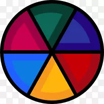 彩色车轮电脑图标剪贴画