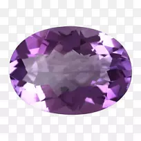 紫水晶订婚戒指石英宝石