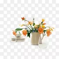 花束摄影桌面壁纸花瓶-花