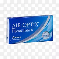 O2Optix隐形眼镜空气Optix加酰基空气Optix水玻璃