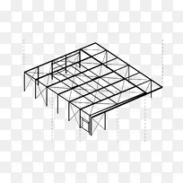 屋顶建筑机库船结构-船桩
