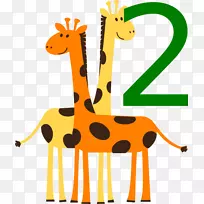 长颈鹿布莱尔德拉蒙德野生动物园画儿童素描长颈鹿