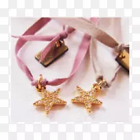 项链手镯首饰设计珠宝粉红色m项链