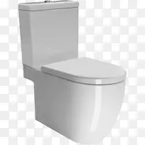 厕所和浴盆座椅浴室Duravit Hansgrohe-马桶