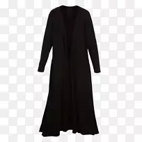 小黑连衣裙袖子外套连衣裙