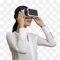 虚拟现实三星齿轮vr裂谷oculus vr-黄色多边形
