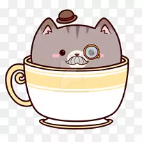 黑茶胡须猫茶