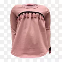 袖粉红色m肩衬衫rtv粉红色产品材料