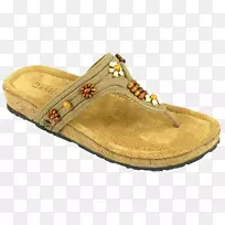 鞋印鞋凉鞋皮革Birkenstock-脚印