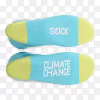 气候变化拖鞋全球变暖袜子缺水手拉气垫