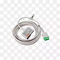 串行电缆电子温度计测量仪器.医疗用品