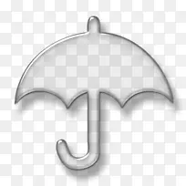 电脑图标雨伞服装配件符号雨伞