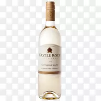 白葡萄酒城堡岩石酿酒厂黑比诺葡萄酒
