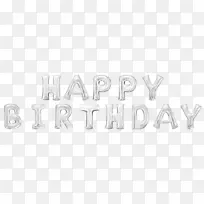 祝你生日快乐花环玩具气球字体-生日