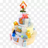 托尔特生日蛋糕装饰玩具-婴儿尿布