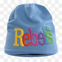棒球帽围巾儿童蓝色棒球帽