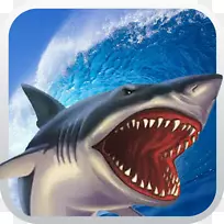鲨鱼攻击模拟器3D鳄鱼攻击免费：野生3D鲨鱼