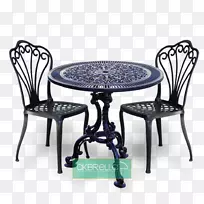 桌椅铸铁工作台花园桌