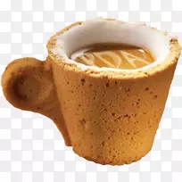 咖啡杯饼干浓咖啡饮料咖啡