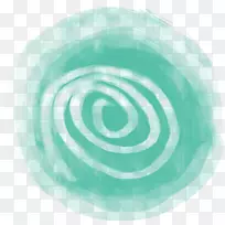 绿色绿松石圆
