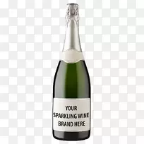 香槟酒起泡酒做私人标签-香槟