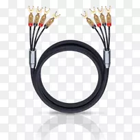 扬声器电线电缆双布线扬声器双安培和三安培双接线