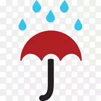 表情符号雨伞贴纸短信-表情符号