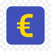 欧元符号银行计算机图标美元符号银行