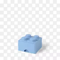蓝乐高玩具抽屉盒