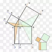 元素角毕达哥拉斯定理数学证明欧式几何角