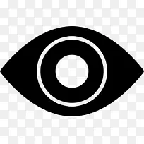 眼睛符号计算机图标形状眼睛