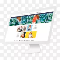 电脑显示器显示广告多媒体图形设计