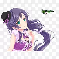 Nozomi Tojo Nico Yazawa扇子艺术Eli Ayase-kinemaster