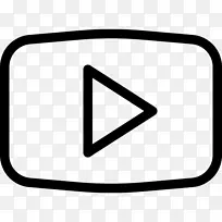计算机图标视频剪辑-youtube播放列表图标