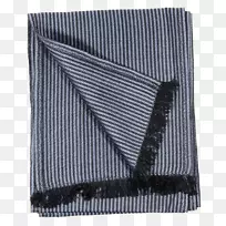 长方形灰色丝巾
