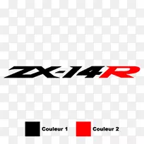 川崎忍者ZX-14汽车川崎重工业贴纸