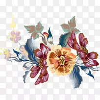 花卉设计切花紫罗兰花瓣设计