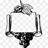 赤霞珠法朗比诺格里斯苏维浓白葡萄酒剪贴画-葡萄酒