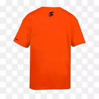 长袖t恤袖珍橙色t恤