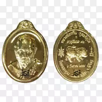 泰国佛像护身符银币