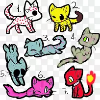 猫武士小猫画亮猫